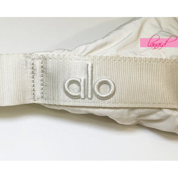 Alo Om The Go Gym Sling Bag Bone Cream Nude Large Weekend Shoulder Purse Tote - Picture 12 of 16